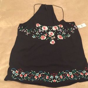 Barcelona tank with embroidery